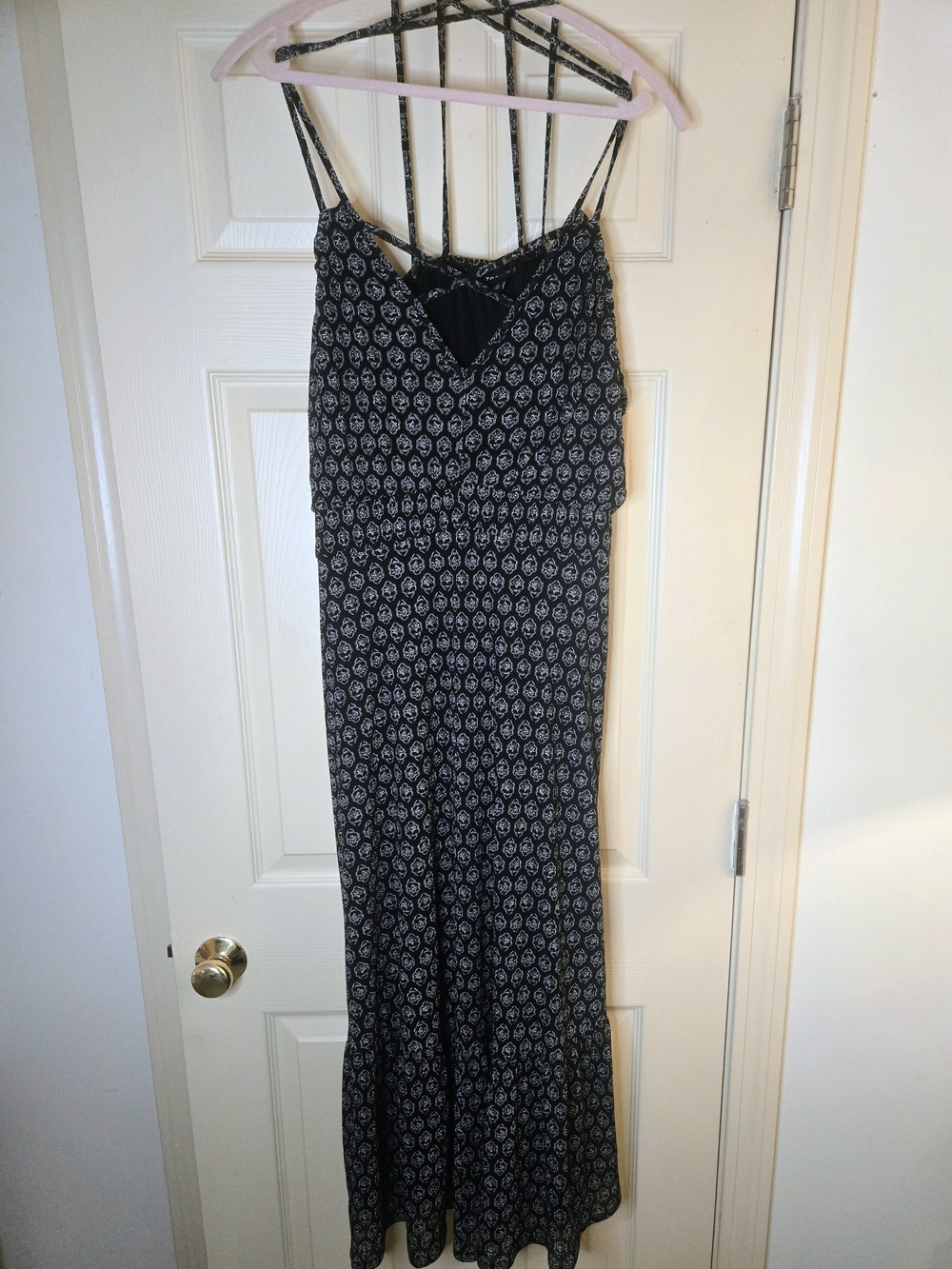 Torrid Black Printed Strappy Midi Dress